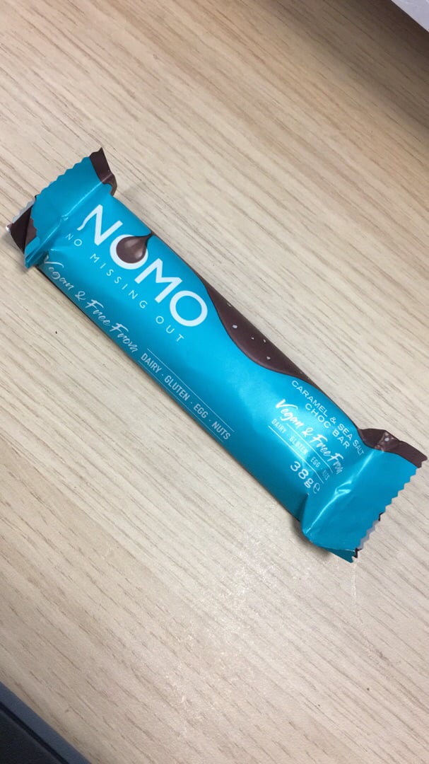 photo of NOMO Caramel & Sea Salt Choc Bar shared by @laurapratt on  06 Dec 2019 - review