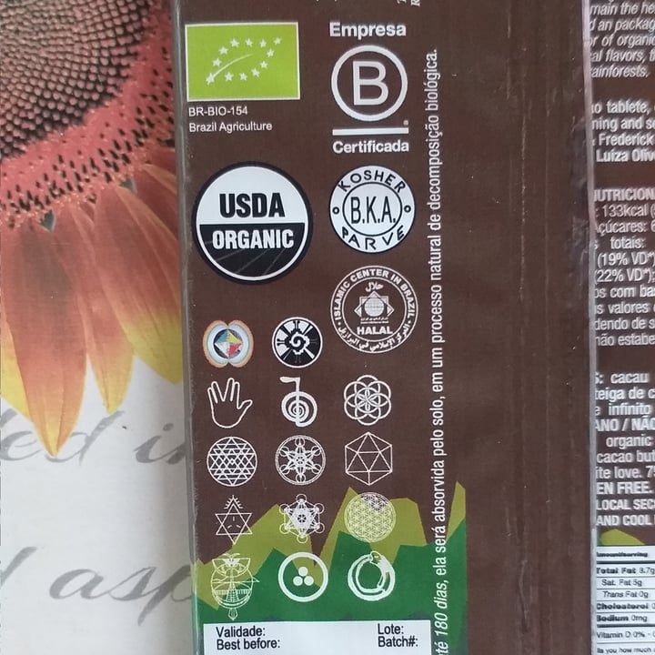 photo of AMMA Chocolate 75% Organic Cacao shared by @apiperex on  08 May 2022 - review