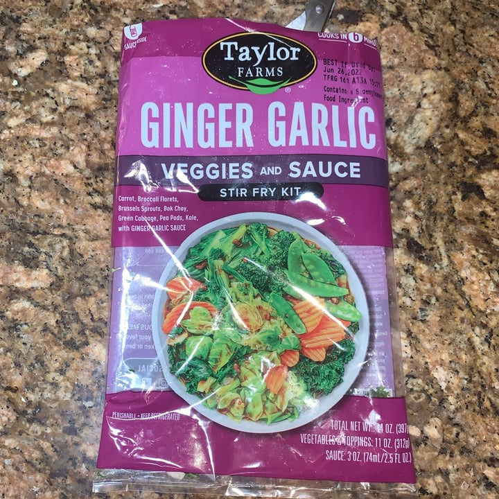 Taylor Farms Ginger Garlic Stir Fry Kit Review abillion