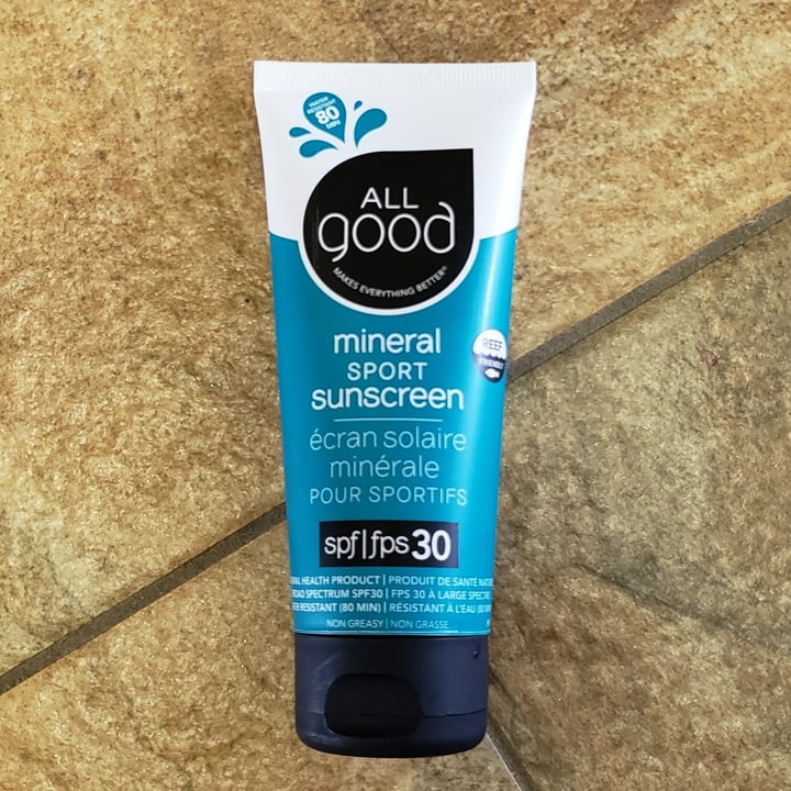 photo of All Good Mineral Sport Sunscreen shared by @metalmel666 on  01 Aug 2021 - review