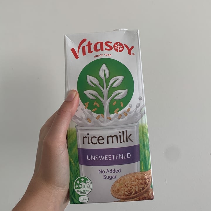 review photo of Vitasoy Rice milk Unsweetened shared by @francescabandiera on 15 Aug 2021 - review