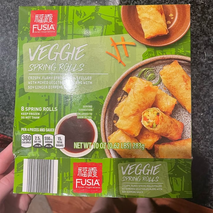 review photo of Fusia Asian inspirations veggie spring rolls shared by @lauren5151 on 18 Aug 2022 - review
