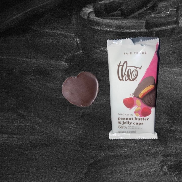photo of Theo Chocolate Peanut Butter & Jelly Cups shared by @glutenfreevee on  04 Aug 2022 - review