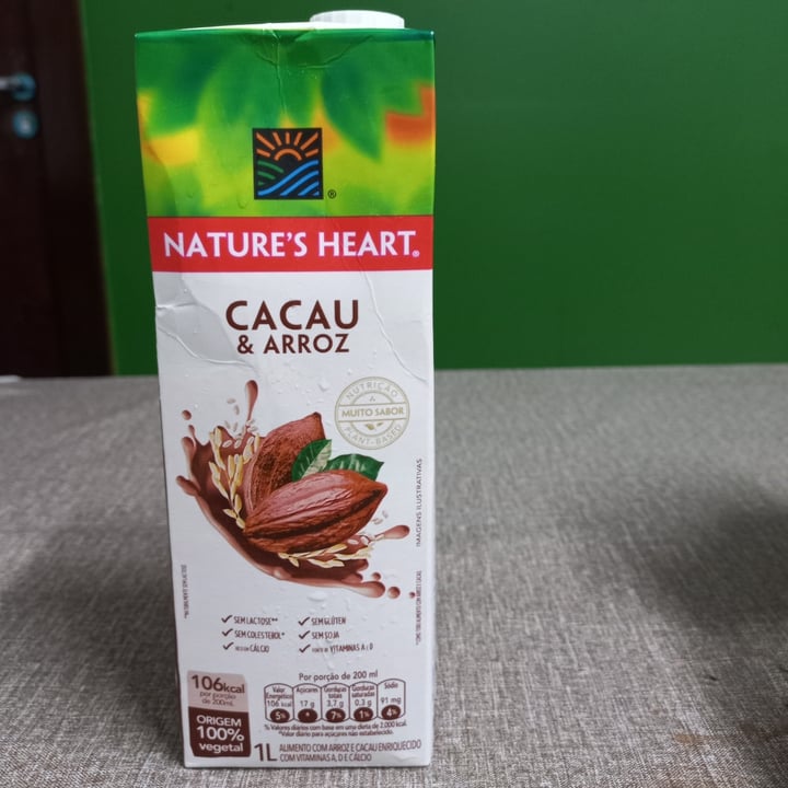 photo of Natures  heart bebida de arroz Bebida de Arroz e Cacau Natures Heart shared by @fabianasalim on  28 Nov 2022 - review