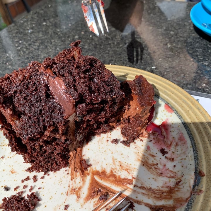 photo of Plantarium Cafe Vegan Chocolate Cherry Cake shared by @veganfaeriee on  19 Aug 2020 - review