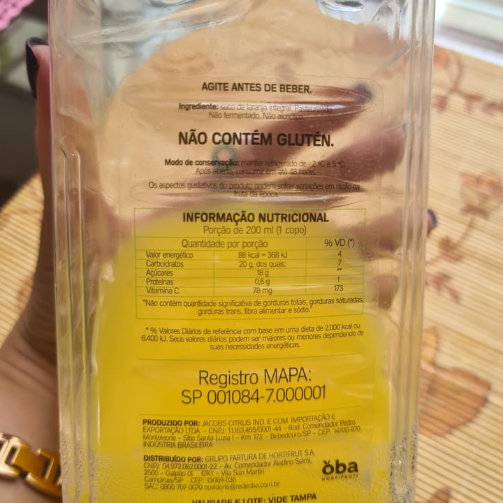 photo of Oba Bem Querer Suco de Laranja Natural shared by @bcnogueira on  01 May 2022 - review