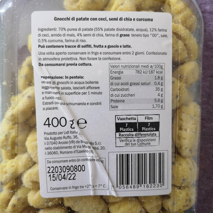 review photo of Deluxe Gnocchi con ceci,semi di Chia e curcuma shared by @paoletta77 on 02 Apr 2022 - review