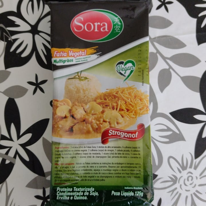 review photo of Sora Fatias de carne vegetal para Strogonoff- 125g shared by @verdemayra on 11 Sep 2022 - review
