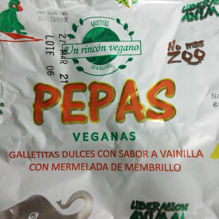 photo of Un Rincón Vegano Pepas Galletitas Dulces con Sabor a Vainilla con Mermelada de Membrillo shared by @defrentealmar on  11 Aug 2020 - review