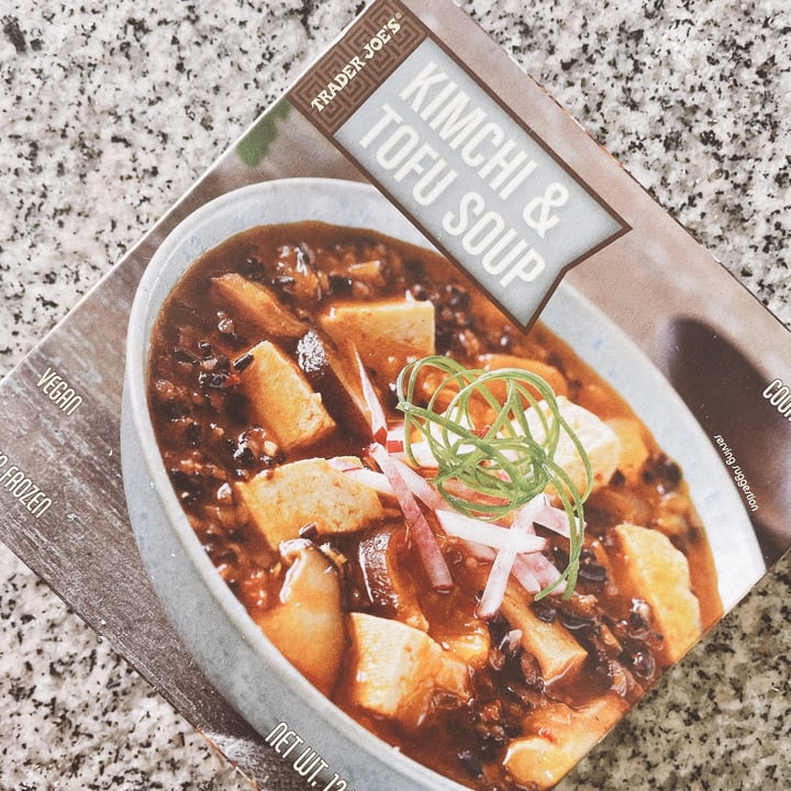 review photo of Trader Joe's Kimchi & Tofu Soup shared by @even on 25 Feb 2022 - review