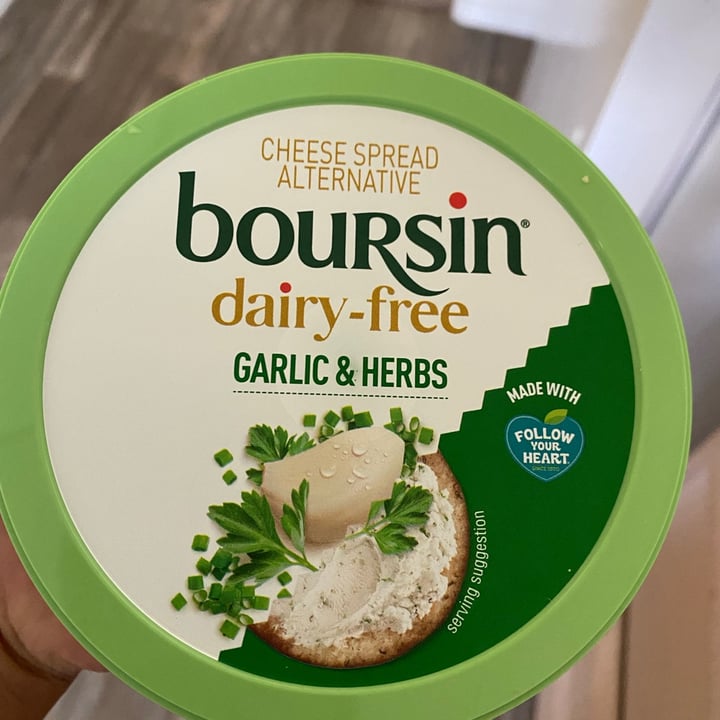 photo of Boursin Boursin dairy free Garlic and Herbs shared by @veganzzz on  21 Sep 2021 - review
