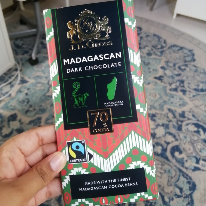 review photo of J. D. Gross Madagascar 70% Dark Chocolate shared by @halimashah on 20 Feb 2022 - review