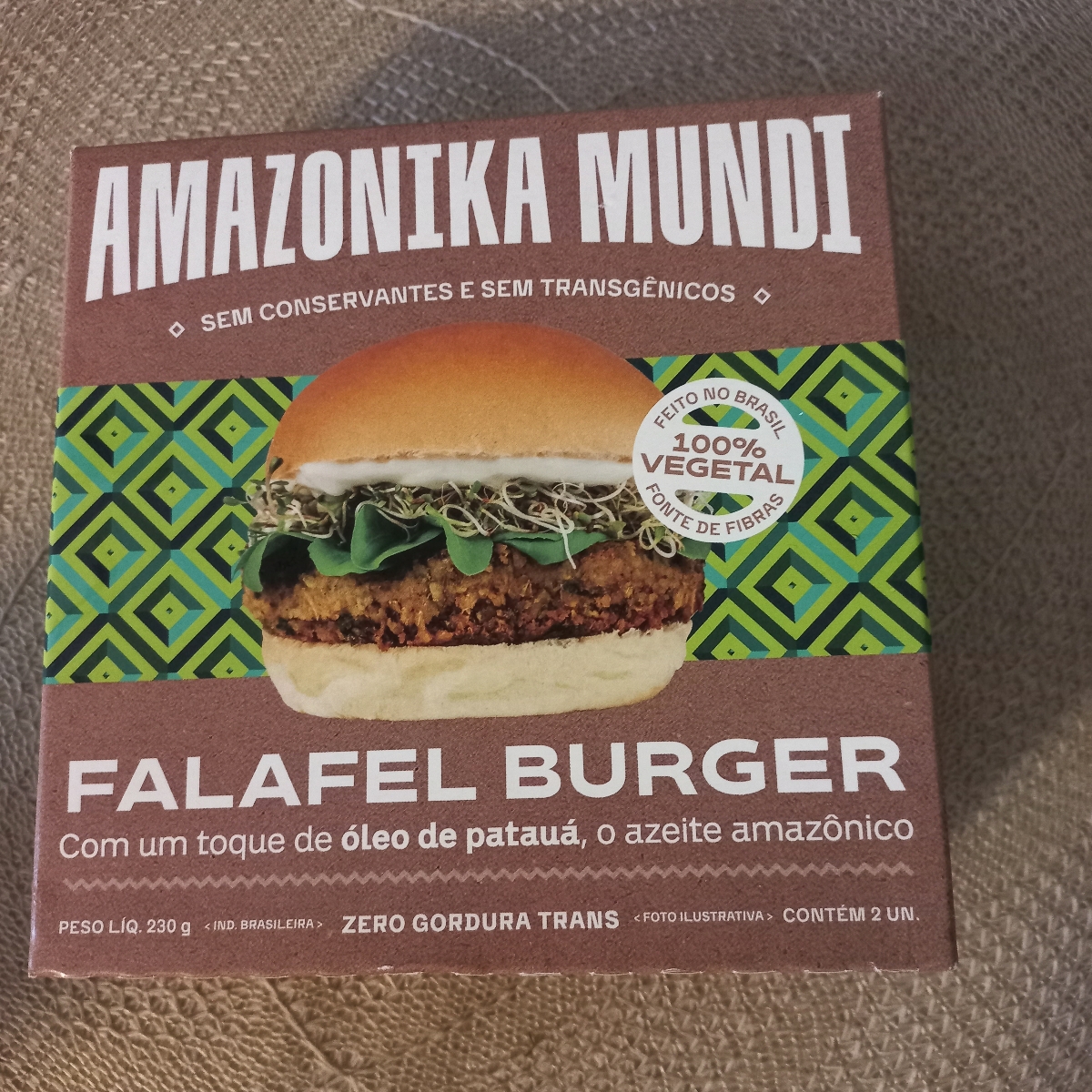 Hamburguer vegetal - Amazonika from Mundial Supermercado - Vegan ...
