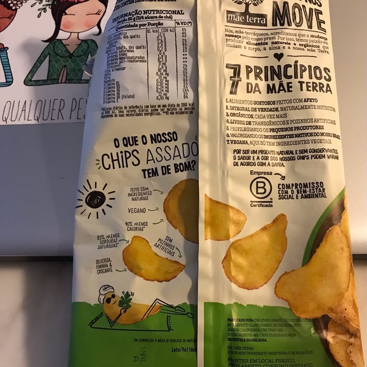 photo of Mãe Terra Chips assado sour cream shared by @mirianbrasil1 on  20 May 2022 - review
