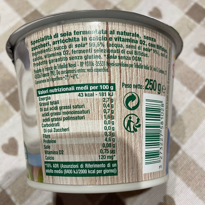 photo of Sojasun Bifidus Bianco Senza Zuccheri Aggiunti shared by @valeeee on  20 Aug 2021 - review