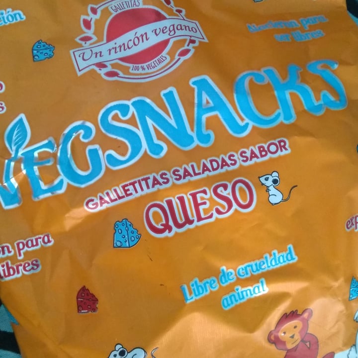 photo of Un Rincón Vegano Vegsnacks  Galletas  Saladas sabor Queso shared by @andremoti on  21 Nov 2020 - review