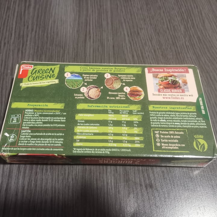photo of Findus Burger de Proteína de Guisante shared by @alaitz on  05 Oct 2020 - review