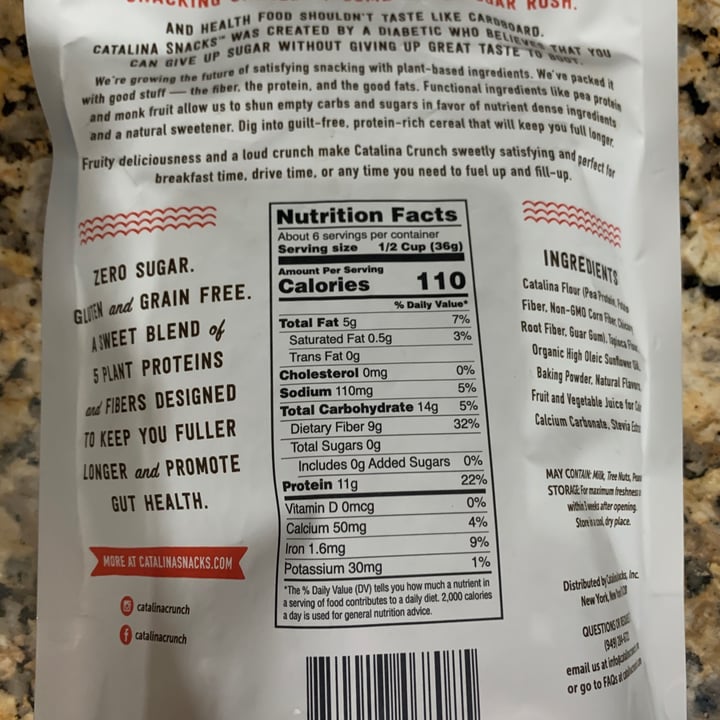 photo of Catalina Crunch Cereal shared by @michellebaena on  21 Oct 2020 - review
