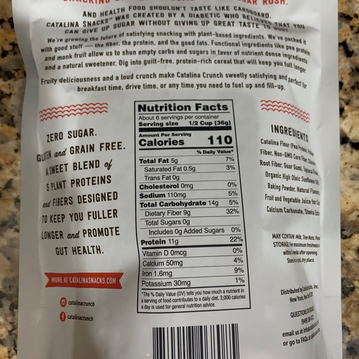 review photo of Catalina Crunch Cereal shared by @michellebaena on 21 Oct 2020 - review