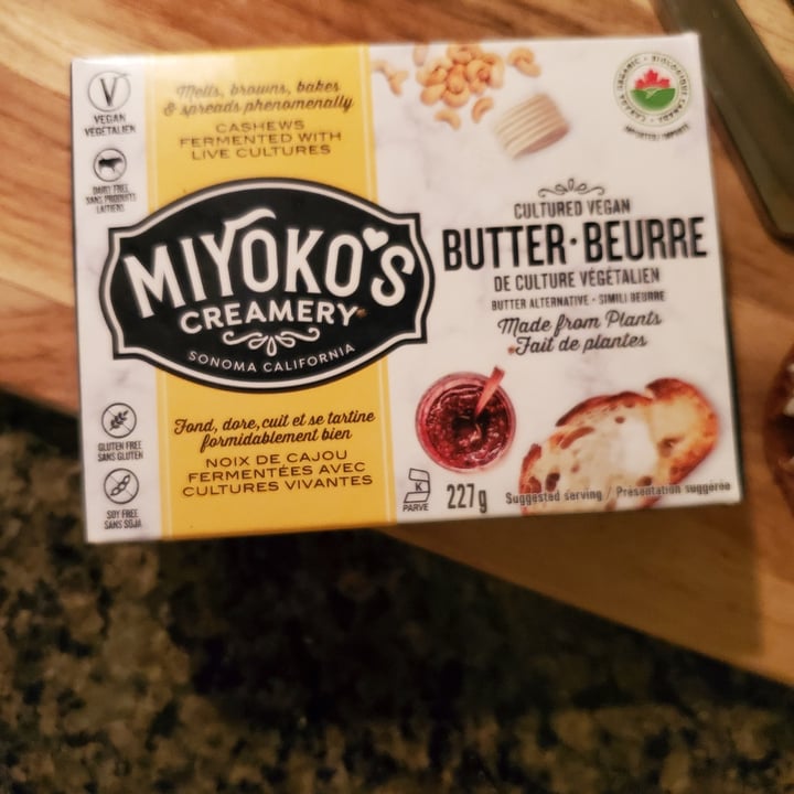 photo of Miyoko's Creamery European Style Cultured Vegan Butter Unsalted shared by @marij on  22 Nov 2021 - review