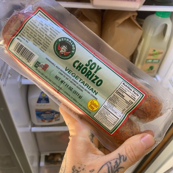 photo of Reynaldo’s Soy chorizo shared by @kittyjones on  28 Feb 2022 - review