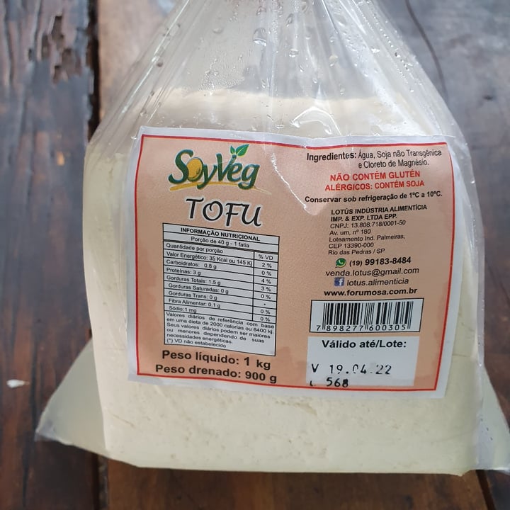 photo of Soyveg Tofu shared by @carollorenzi on  20 Apr 2022 - review