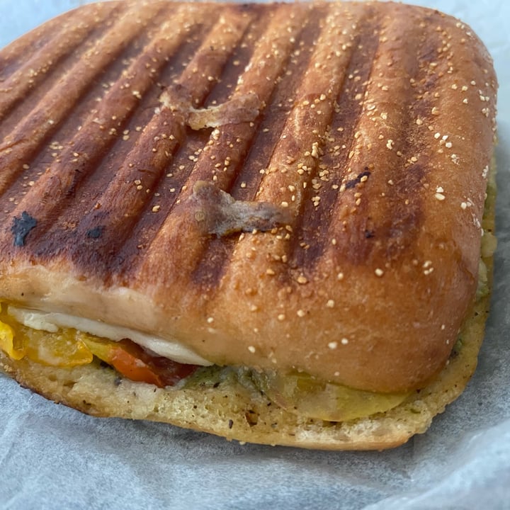 photo of Everyday Vegan Cafe Classic mozzarella pesto panini shared by @biapol on  07 Nov 2021 - review