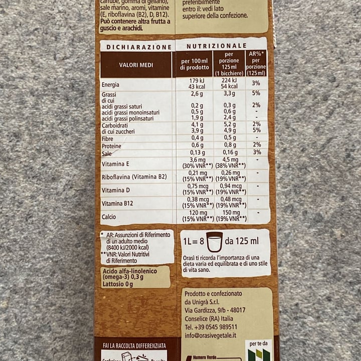 review photo of OraSí Bevanda di noce shared by @taniav on 20 Feb 2022 - review
