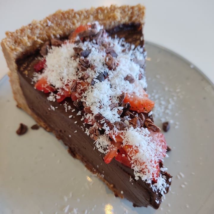 photo of Blended Health Cafe & Catering Homemade Vegan Chocolate Tart shared by @anxietea on  18 Dec 2020 - review