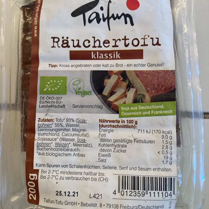 photo of Taifun Räuchertofu Klassik shared by @lamoona on  16 Dec 2021 - review