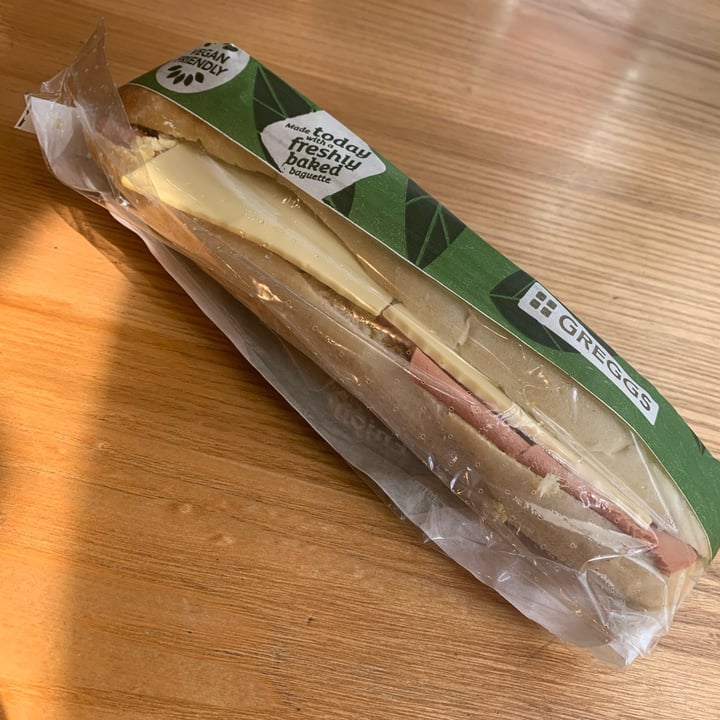 photo of Greggs Greggs Vegan Ham And Cheese Baguette shared by @abbieeats on  19 Jun 2022 - review