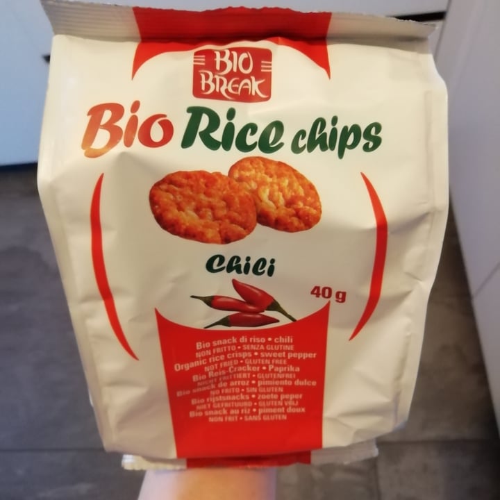 photo of Bio break Bio rice chips Chili shared by @vanessavilla on  14 Apr 2022 - review