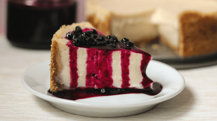 Vegan Blueberry & Lemon Cheesecake