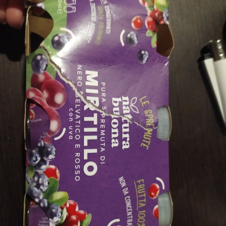 review photo of Natura buona Le spremute - Mirtillo shared by @filo on 28 Dec 2021 - review