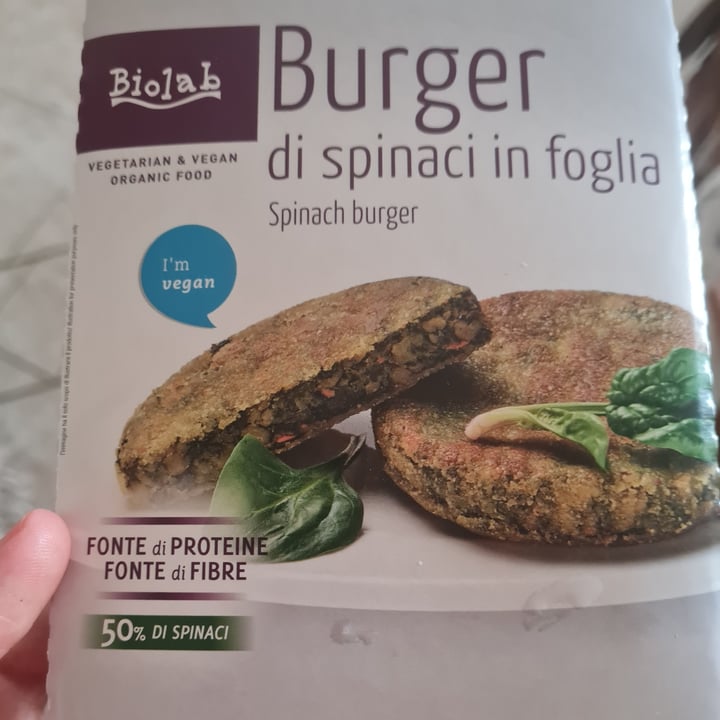 photo of Biolab Burger di Spinaci shared by @martaiak on  28 Jun 2022 - review