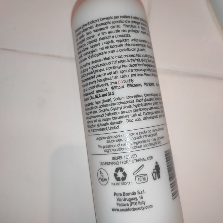 photo of NOAH Shampoo Protezione Colore Con Fitocheratina Da Riso shared by @solecola28 on  11 Mar 2022 - review