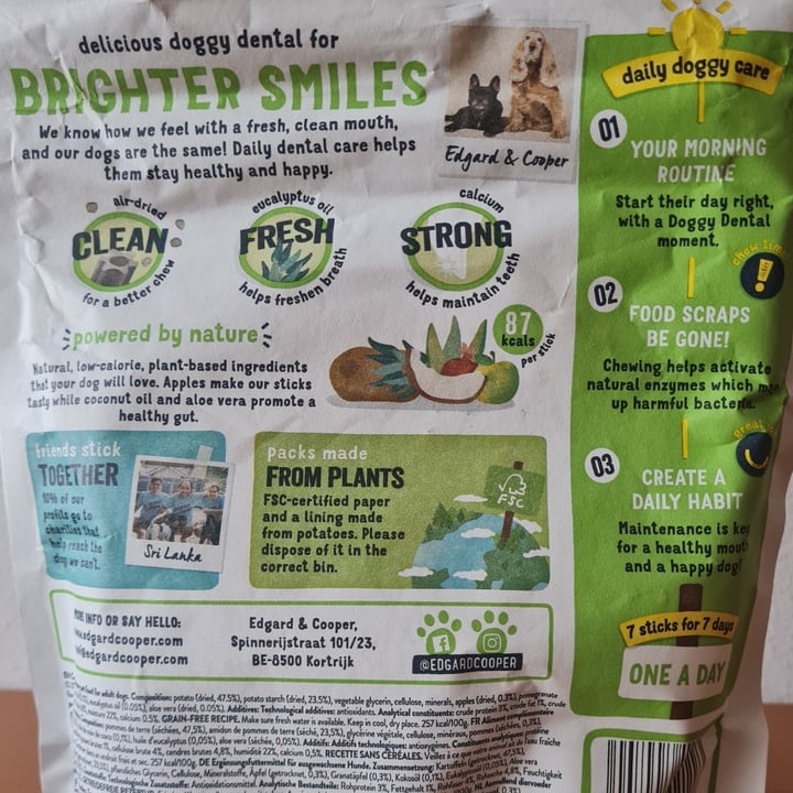 review photo of Edgard Cooper Doggy Dental Crisp Apples & Eucalyptus Oil shared by @dana03 on 03 Mar 2022 - review