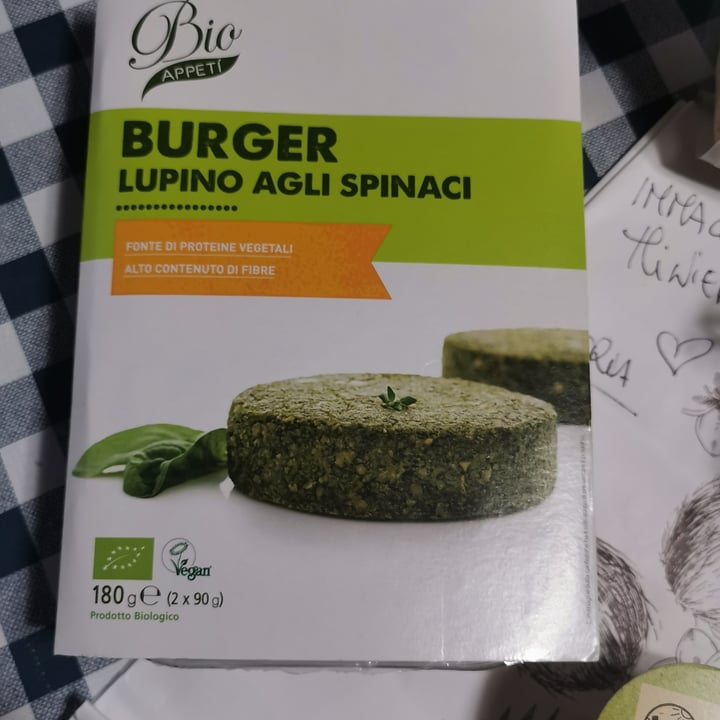 review photo of Bio Appetì Burger Lupino Agli Spinaci shared by @immacolata on 10 Mar 2022 - review