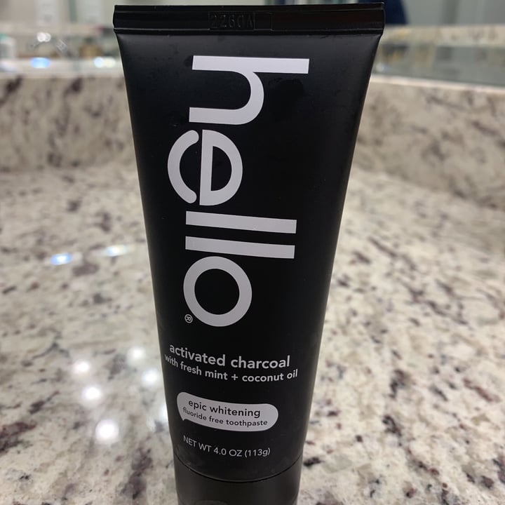 review photo of Hello Activated Charcoal Epic Whitening Flouride Free Toothpaste shared by @porschesimone on 23 Dec 2020 - review