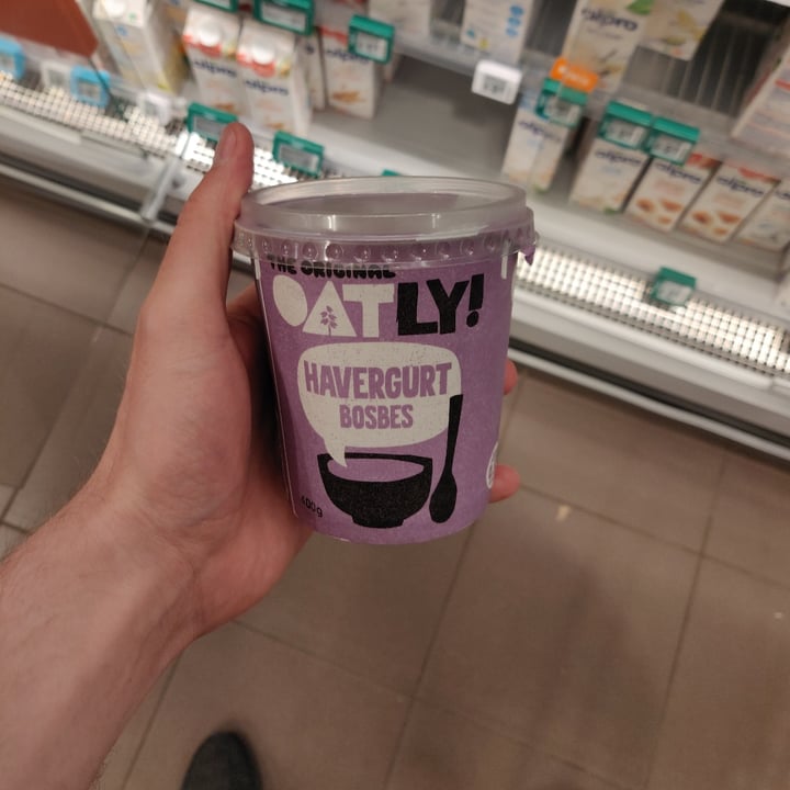 photo of Oatly Oatgurt Blueberry shared by @primate on  10 Jun 2021 - review