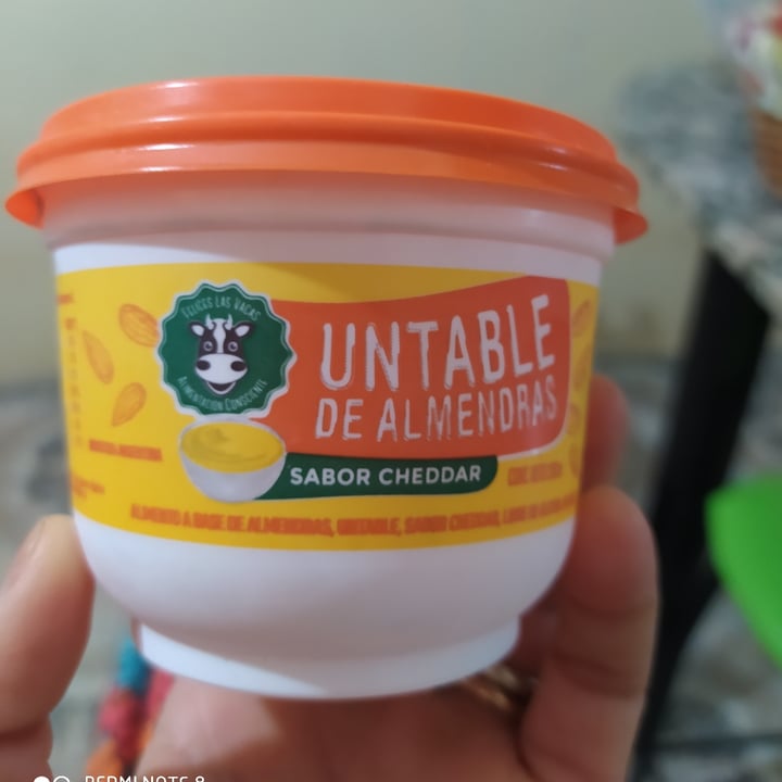 review photo of Felices Las Vacas Untable de Almendras Sabor Cheddar shared by @cintiajuarez on 23 Oct 2021 - review