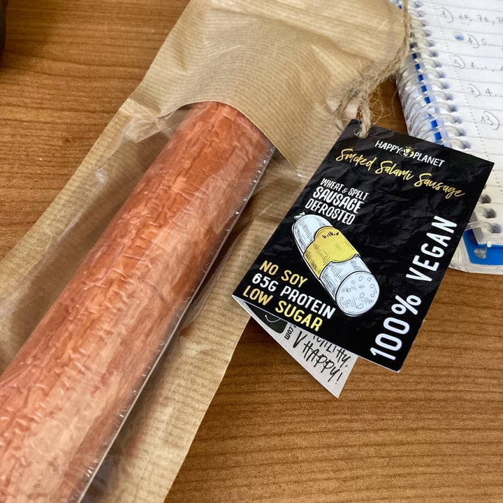 Happy V Vegan Hardwood Smoked Salami Review abillion