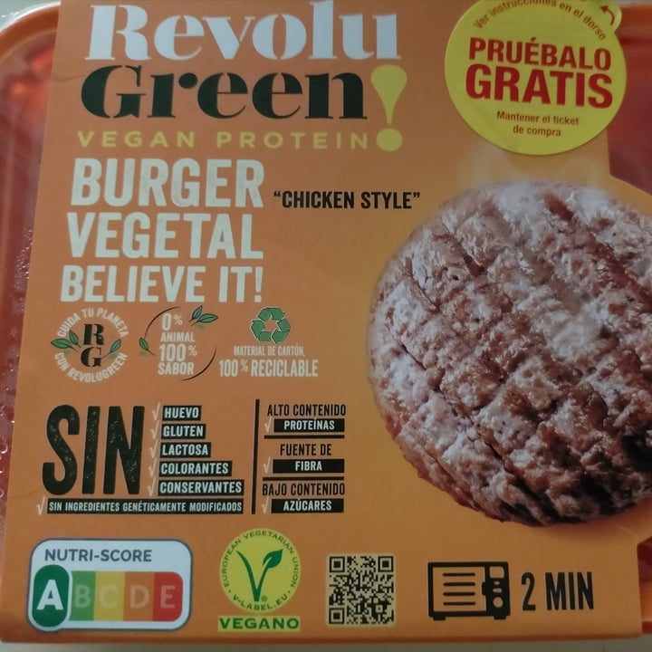 photo of Revolu Green Burger Vegetal "Chicken Style" shared by @aquiles on  11 Sep 2021 - review