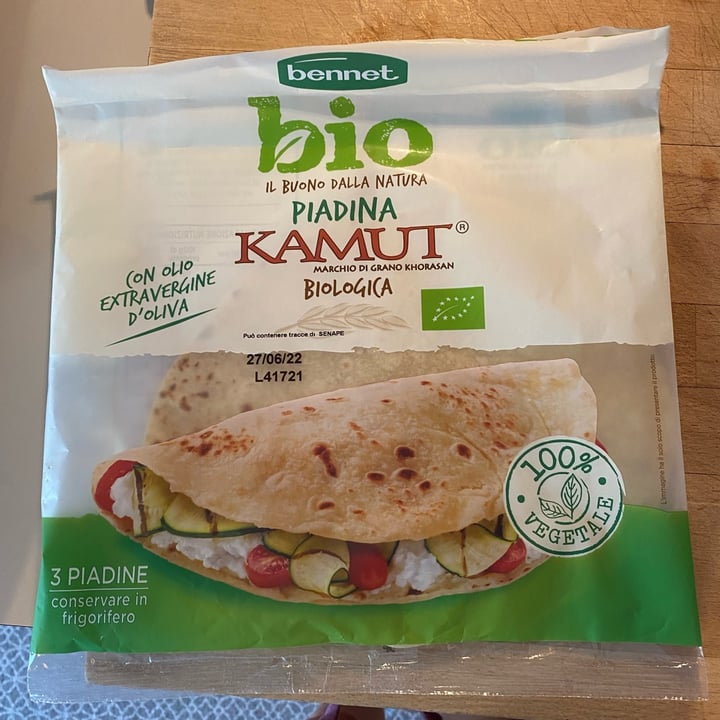 review photo of Bennet bio Piadina Kamut shared by @camomillaaa on 12 Jun 2022 - review