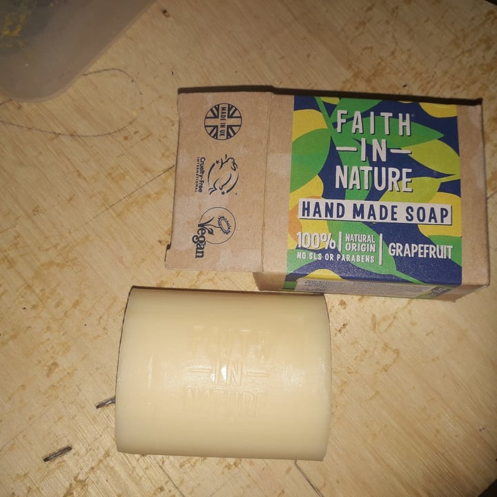 photo of Faith In Nature Grapefruit hand made soap shared by @veganbernadette on  11 Dec 2022 - review