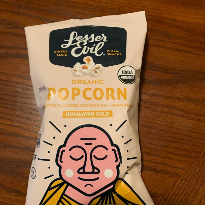 photo of Lesser Evil Snacks Himalayan Gold Popcorn shared by @dexter9 on  24 Jan 2021 - review