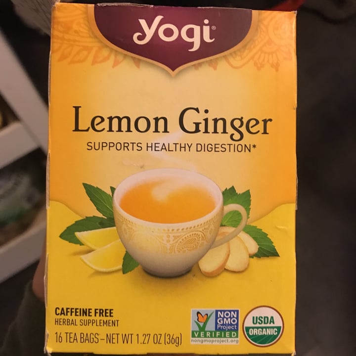 photo of Yogi Tea Organic Lemon ginger shared by @domfigielek on  31 Dec 2020 - review