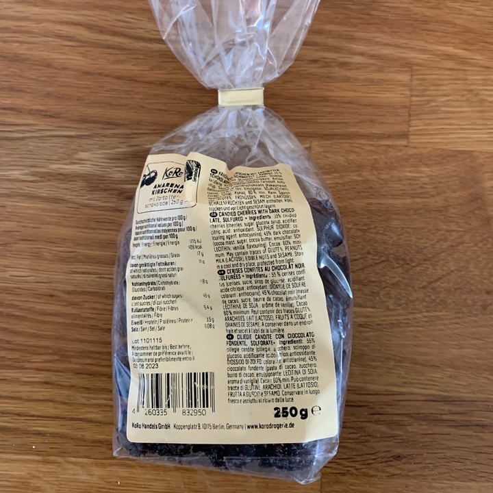 review photo of Koro Amarene ricoperte di cioccolato shared by @lexthemad on 27 Apr 2022 - review