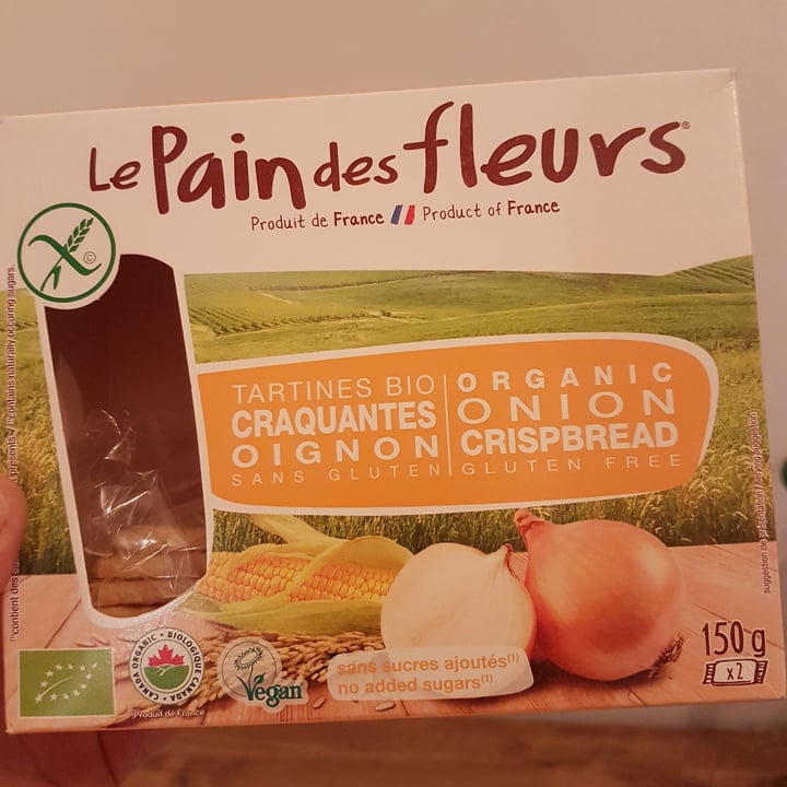 photo of Le Pain des Fleurs Crackers apéritif oignons shared by @marie010 on  07 Dec 2021 - review