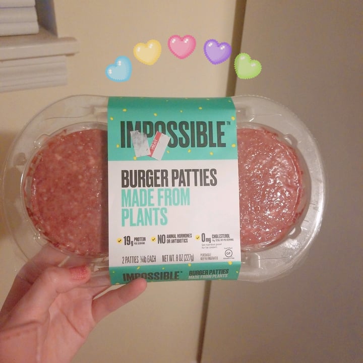 photo of Impossible Foods Impossible Burger Patties shared by @babydolldaydreams on  30 Aug 2022 - review